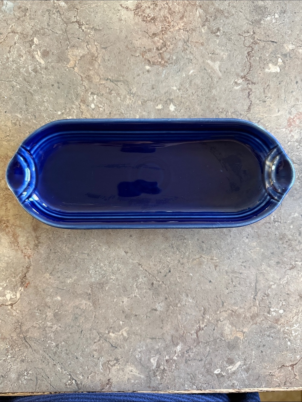 Fiesta Cobalt Blue Relish Tray